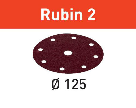 Picture of Abrasive sheet Rubin 2 STF D125/8 P40 RU2/50